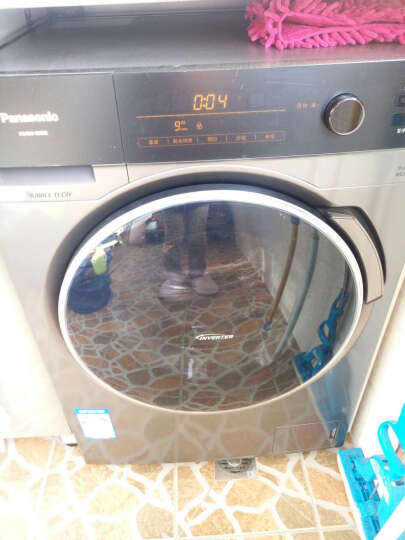 松下（Panasonic）10KG超薄变频洗衣机全自动滚筒 光动银除菌泡沫净XQG100-NATEJ 晒单图