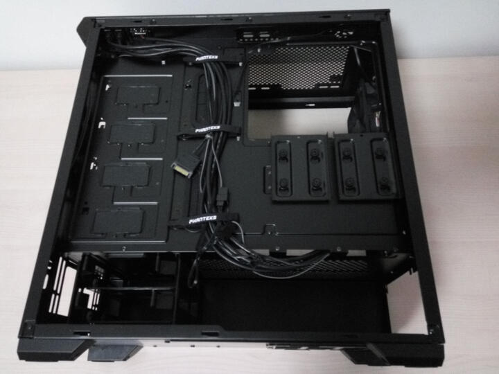 追风者(PHANTEKS) 416P黑色 中塔ATX侧透RGB水冷机箱(RGB呼吸灯控/配2把风扇/280水冷/防尘/背线/SSD) 晒单图