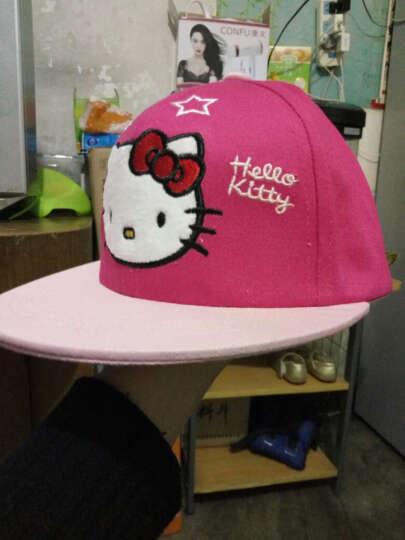 凯蒂猫（HELLO KITTY）儿童网眼棒球帽 KT4057 粉玫 50cm 晒单图