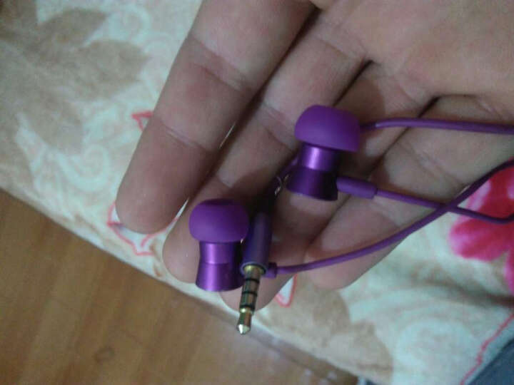 现代（HYUNDAI）H1 立体声HiFi耳机 金属耳机 时尚设计 都市运动风格 紫色 晒单图