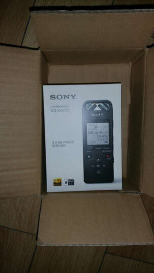 索尼(SONY)录音笔ICD-SX2000 16GB 黑色 支持专业无损音乐播放 高解析度三向双麦克风 适用学习商务会议 晒单图