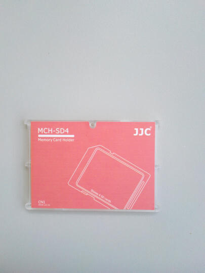 JJC MCH-SD4CN 超薄内存卡套 单反相机存储卡卡盒 SD卡便携式数码收纳卡包 粉色卡片式卡盒 (可放4张SD卡) 晒单图