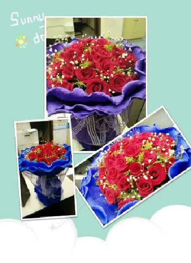 鲜花速递 <em>生日</em> 鲜花快递 33枝红玫瑰花 全国送