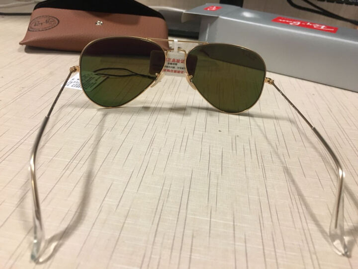 Ray-Ban 雷朋墨镜男女款飞行员系列金色镜框橘色闪光偏光镜片眼镜太阳镜 RB3025 112/4D 58mm 晒单图