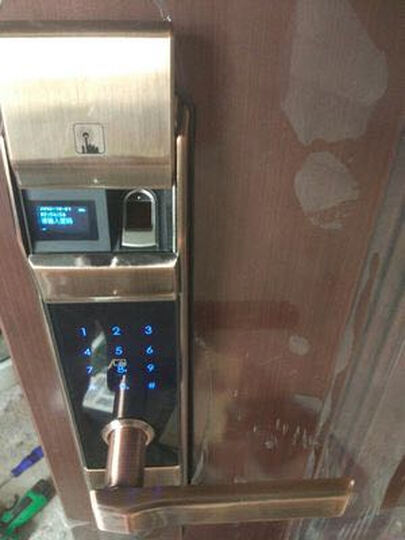 凯迪仕(KAADAS) 指纹锁 5005 智能锁密码锁 家用防盗门锁 电子密码锁 红古铜 晒单图
