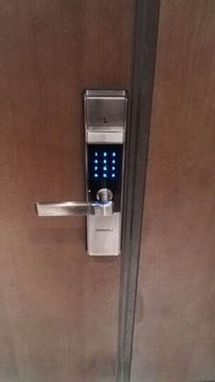凯迪仕(KAADAS) 指纹锁 5005 智能锁密码锁 家用防盗门锁 电子密码锁 红古铜 晒单图