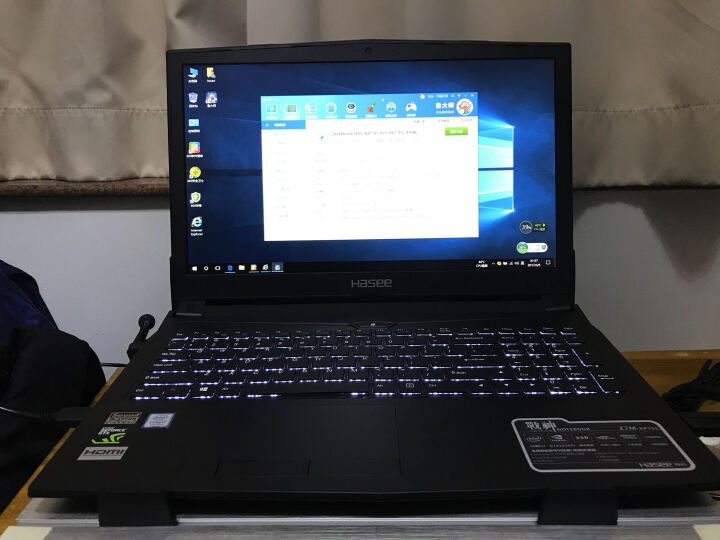 神舟（HASEE）战神Z7M-KP7S1 15.6英寸游戏本笔记本电脑(i7-7700HQ 8G 256G SSD GTX1050Ti 1080P)黑色 晒单图