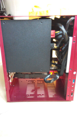 乔思伯（JONSBO）C2 红色 MINI机箱（支持24.5*21.5CM尺寸内主板/全铝机箱/ATX电源/80MM高内散热器） 晒单图