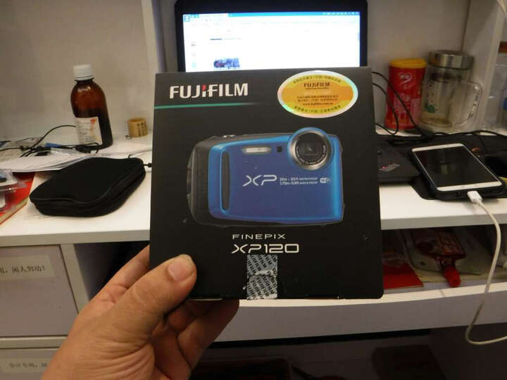 富士(FUJIFILM)XP120 运动相机 蓝色 四防卡片机 防水防尘防震防冻 5倍光学变焦 WIFI分享 光学防抖 晒单图