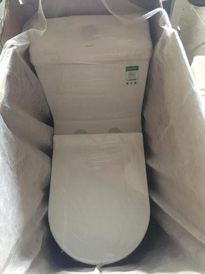 恒睦(Hengmu) 抽水马桶 大口径大排污坐便器喷射虹吸式节水静音超薄缓降盖板座便器 86134智洁釉●PP盖板【到手688】 坑距300mm 晒单图