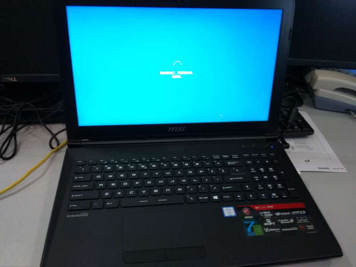 微星(MSI)GL62M 7RD-223CN GTX1050 15.6英寸游戏笔记本电脑(i7-7700HQ 8G 1T+128G SSD 赛睿游戏键盘)黑 晒单图