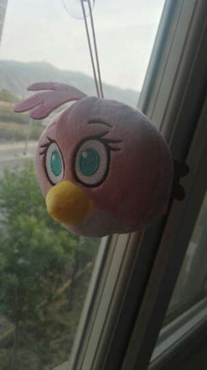 经典版Angrybirds 愤怒的小鸟 3.5寸毛绒公仔（带塑料吸盘）粉鸟 晒单图