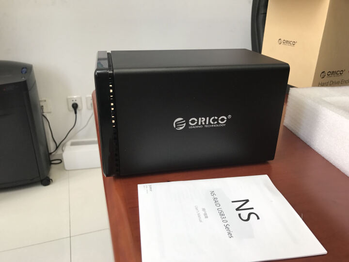 奥睿科（ORICO）NS400RU3 3.5英寸USB3.0磁盘阵列盒 四盘位台式机RAID硬盘柜SATA硬盘盒  支持10TB硬盘 黑色 晒单图