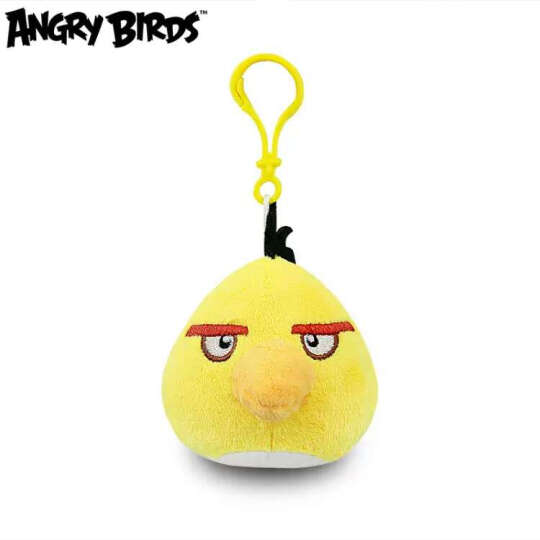 经典版Angrybirds 愤怒的小鸟 2.5寸毛绒公仔（带塑料挂钩）黄鸟 晒单图