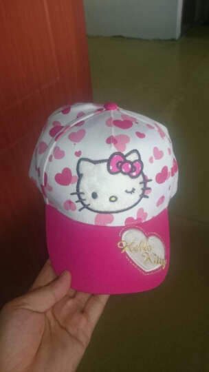 凯蒂猫（HELLO KITTY）女童帽子春夏公主遮阳帽儿童棒球帽 KT4059 玫/白 50cm 晒单图