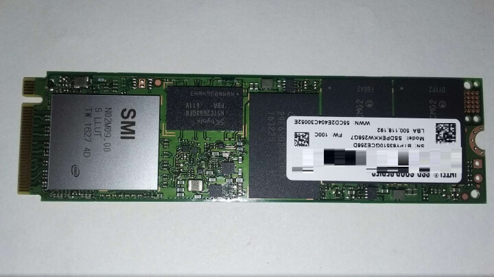 英特尔（Intel）600P系列 256G M.2 2280接口固态硬盘 晒单图