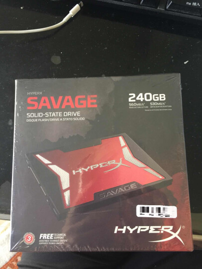 金士顿(Kingston)HyperX Savage系列 240G SATA3 固态硬盘 晒单图