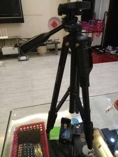 云腾(YUNTENG)VCT-1368RM 手机蓝牙遥控三脚架 微单数码相机摄像机自拍用 优质铝合金超轻便携三角架黑色 晒单图
