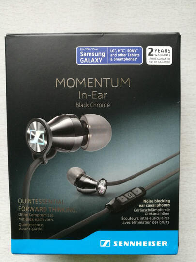 森海塞尔(Sennheiser)MOMENTUM In-Ear I Black Chrome 馒头入耳式耳机 手机耳机 黑铬色 苹果版 晒单图