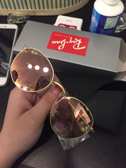 Ray-Ban 雷朋墨镜男女款圆形系列金色镜框古铜色闪光镜片眼镜太阳镜 RB3447 112/Z2 50mm 晒单图