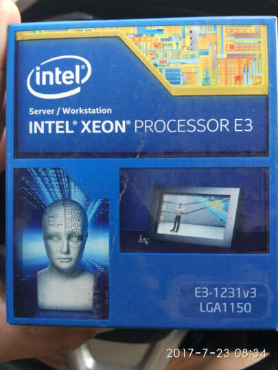 英特尔（Intel）至强四核 E3-1231 v3 1150接口 盒装CPU处理器 晒单图