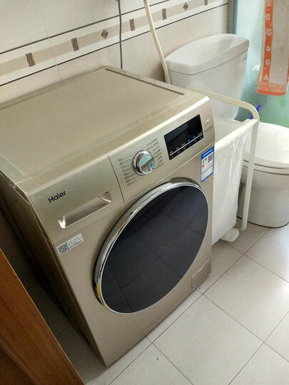 海尔(Haier) 滚筒洗衣机全自动 8公斤变频 洗烘一体 智能APP控制 防霉抗菌窗垫EG8014HB39GU1 晒单图