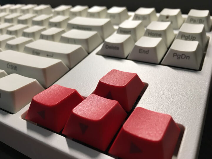 利奥博德 Leopold FC750R PD赤色限定 白色 黑色 樱桃轴87键 机械键盘 灰白色正刻【PD版】 红轴 晒单图