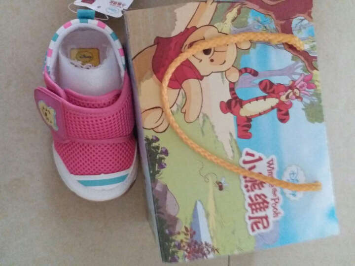 迪士尼 Disney 宝宝学步鞋 软底幼儿童休闲鞋单鞋7109荧光绿135mm/内长135mm 晒单图