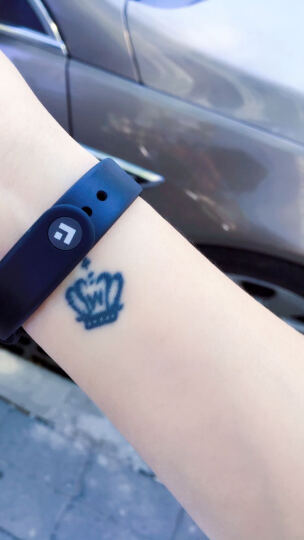 拉卡拉智能手环 自定义五彩TPE材质亲肤腕带 翡翠蓝 晒单图