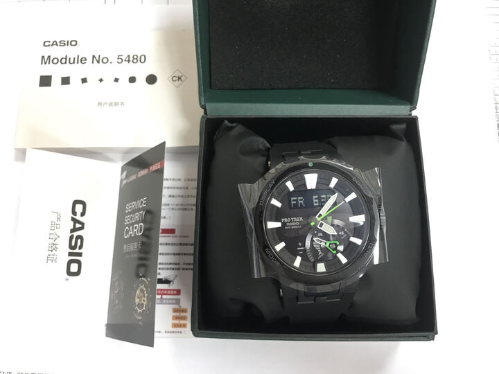 卡西欧(CASIO)手表 PROTREK 男士太阳能登山户外指南针运动手表 电波石英表 PRW-7000-1A 晒单图