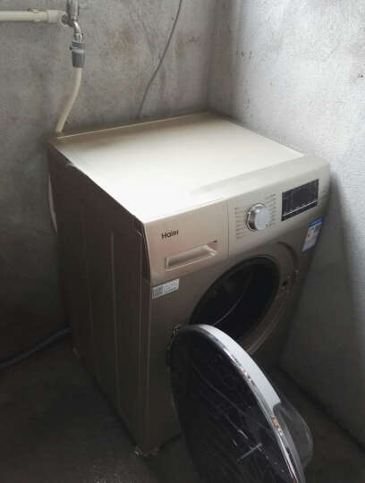 海尔（Haier) 滚筒洗衣机全自动 8公斤变频 洗烘一体 智能APP控制 防霉抗菌窗垫EG8014HB39GU1 晒单图