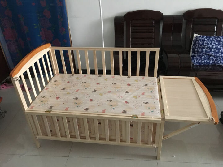 gb好孩子 多功能婴儿床环保实木拼接床摇篮婴儿床 MC306-J311 晒单图