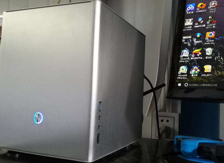 乔思伯（JONSBO）V3+ 银色 MINI-ITX机箱（支持ITX主板/全铝机箱/ATX电源/80MM高内散热器/180MM长度内显卡） 晒单图