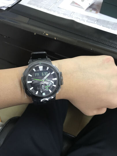 卡西欧(CASIO)手表 PROTREK 男士太阳能登山户外指南针运动手表 电波石英表 PRW-7000-1A 晒单图