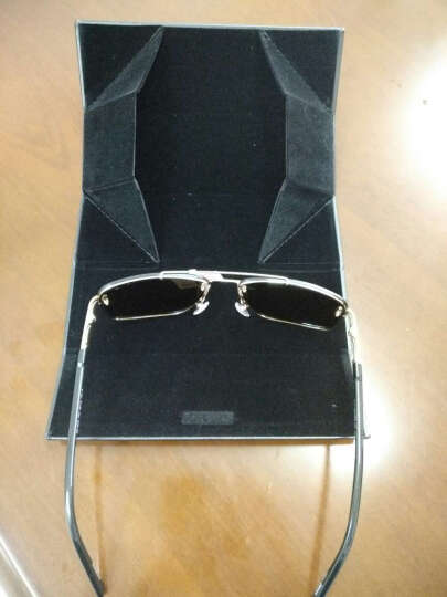 万宝龙（MONTBLANC）男款无框黑镜腿灰色镜片眼镜太阳镜 MB658S-08A 59MM 晒单图