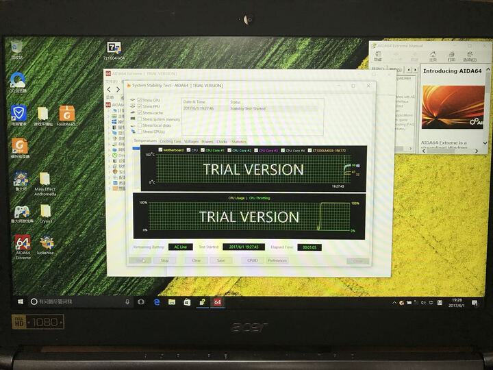 宏碁(Acer)暗影骑士3 pro vn7 GTX1060 15.6英寸游戏笔记本电脑(i5-7300HQ 8G 256GSSD+1T 6G独显 IPS) 晒单图
