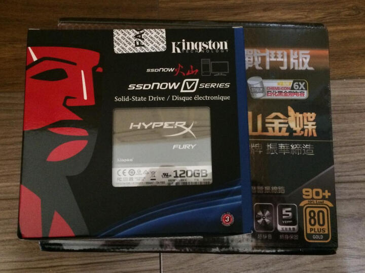 金士顿(Kingston)HyperX Fury系列 120G SATA3 固态硬盘 晒单图