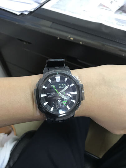 卡西欧(CASIO)手表 PROTREK 男士太阳能登山户外指南针运动手表 电波石英表 PRW-7000-1A 晒单图