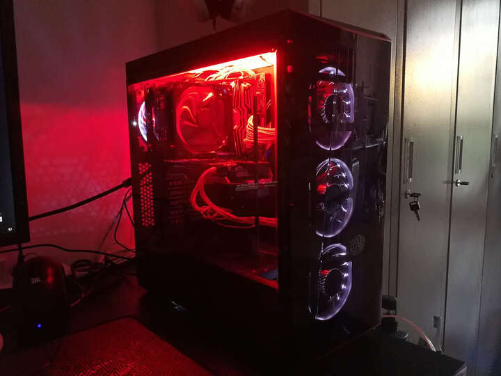 乔思伯(JONSBO)FR-101P-炫光白 12CM机箱风扇(引擎涡轮扇叶/白色LED/PWM温控/散热器风扇/主板4PIN接口) 晒单图