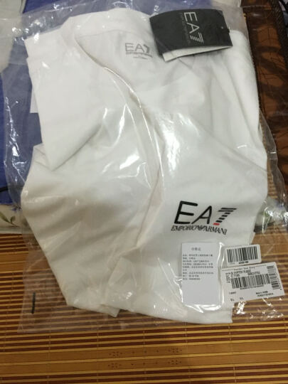 EMPORIO ARMANI EA7 阿玛尼 男士黑色棉质圆领短袖T恤 3YPT51 PJ02Z 1200 XL码 晒单图