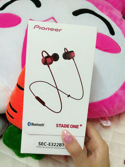 先锋（Pioneer）SEC-E322BT苹果华为小米无线蓝牙耳机入耳式 运动手机耳麦 红色 晒单图