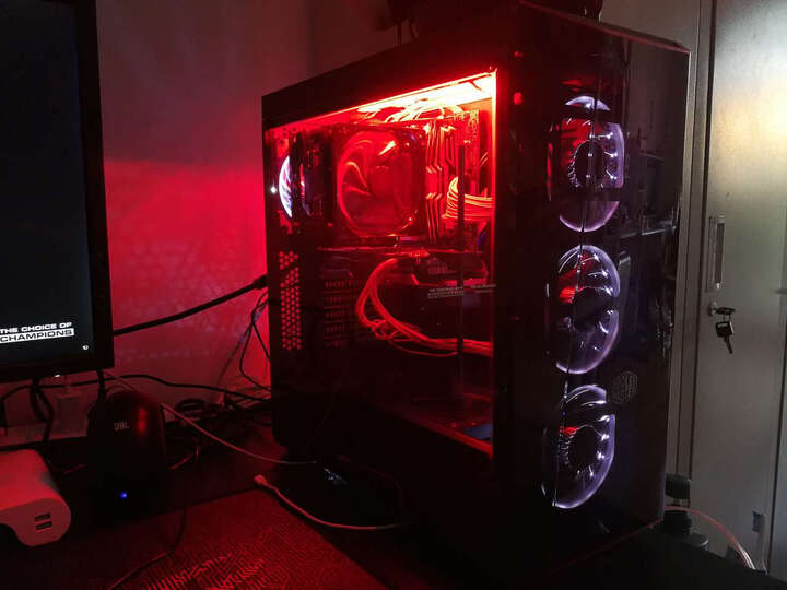 乔思伯(JONSBO)FR-101P-炫光白 12CM机箱风扇(引擎涡轮扇叶/白色LED/PWM温控/散热器风扇/主板4PIN接口) 晒单图