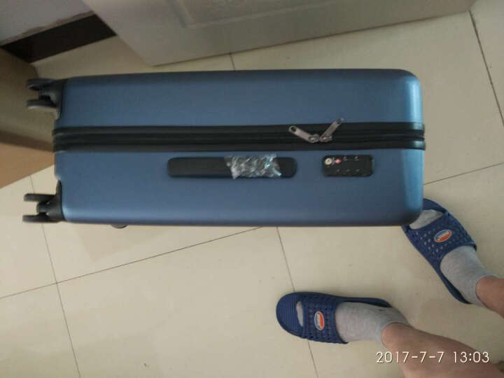 小米（MI）90分旅行箱拉杆箱 男女万向轮行李箱 24英寸 极光蓝 晒单图