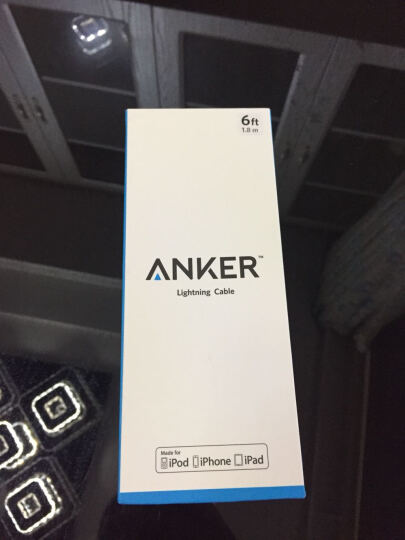 Anker安克 MFi认证 7/6/5s苹果数据线 0.9米尼龙银 手机充电器线电源线 支持iphone5/6s/7P/SE/ipad airmini 晒单图