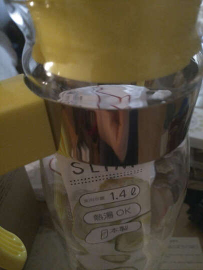 HARIO 冷水壶 日本原装进口冷水壶耐热玻璃杯壶 凉水壶 玻璃水瓶大容量果汁壶1.4L 柠檬黄 RPLN-14-Y-CEX 晒单图