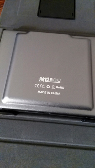 航世(B.O.W)HB088 可折叠带鼠标触控功能无线蓝牙键盘 ipad平板手机多设备通用办公键盘 灰色 晒单图