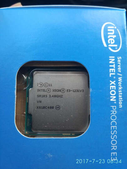 英特尔（Intel）至强四核 E3-1231 v3 1150接口 盒装CPU处理器 晒单图