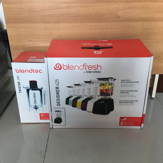 Blendtec 美国原装进口破壁机加热 家用多功能搅拌机 破壁料理机 果汁豆浆机 时尚款625绿色 晒单图