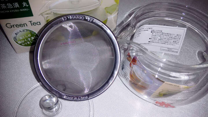 哈里欧(HARIO)CHJMN-45T 耐热玻璃茶壶 不锈钢带滤网泡茶壶450ml 晒单图