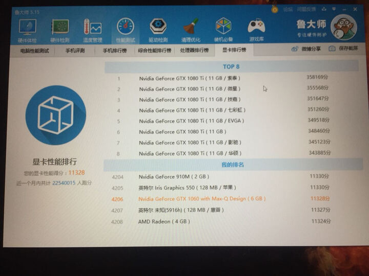 联想(Lenovo)拯救者R720 GTX1060 MaxQ 15.6英寸游戏笔记本电脑(i5-7300HQ 8G 1T+128G SSD6G IPS 黑) 晒单图